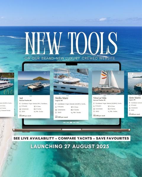 First look 👀 at our new Luxury Crewed Website launching this Wednesday, August 27th! ✨

Finding the perfect luxury crewed yacht for your group, vacation style and budget just got easier with our new tools! 

🗓️ See live availability instantly
⛵️ Compare yachts side by side
❤️‍🔥 Favourite your top picks for later

Smooth sailing starts with Horizon Luxury Crewed!👇
📧crewed@horizonyachtcharters.com

#horizonluxurycrewed #bvi #websitelaunch #newwebsite #yachtcharter #luxuryyachtvacation #luxuryyacht #caribbean